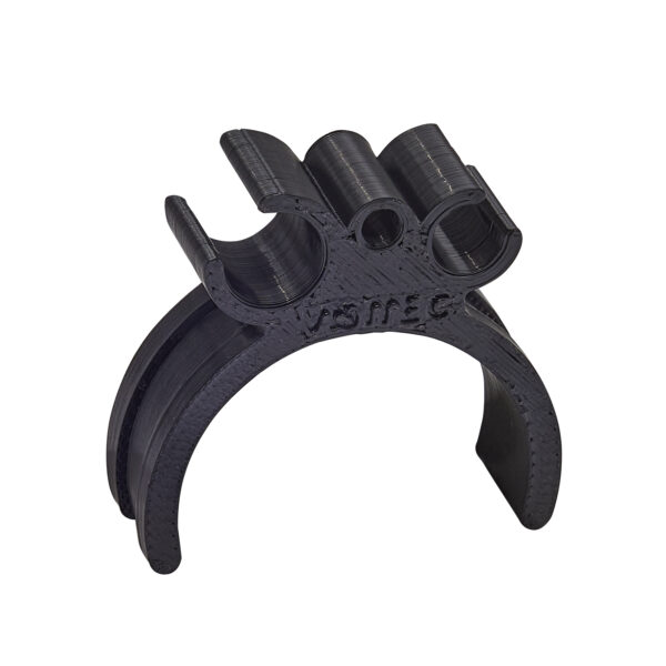 Halter Rotax Benzinschlauch, Gaskabel und Drehzalgeber Kabel  für 30 mm Rohr offen